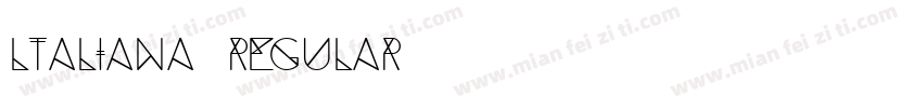 ltaliana regular字体转换